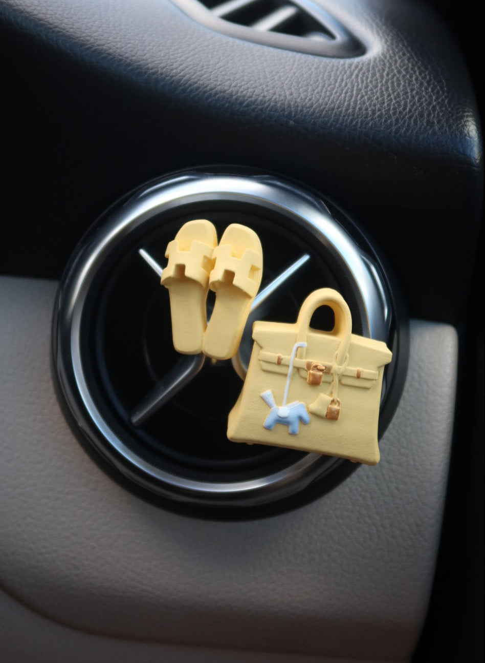 Luxury Inspired Sandal Air Freshener Clip: The Buttercream