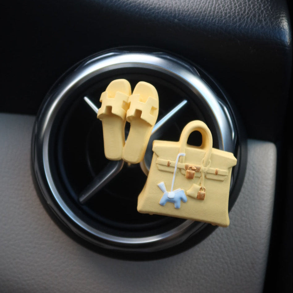 Luxury Inspired Sandal Air Freshener Clip: The Buttercream