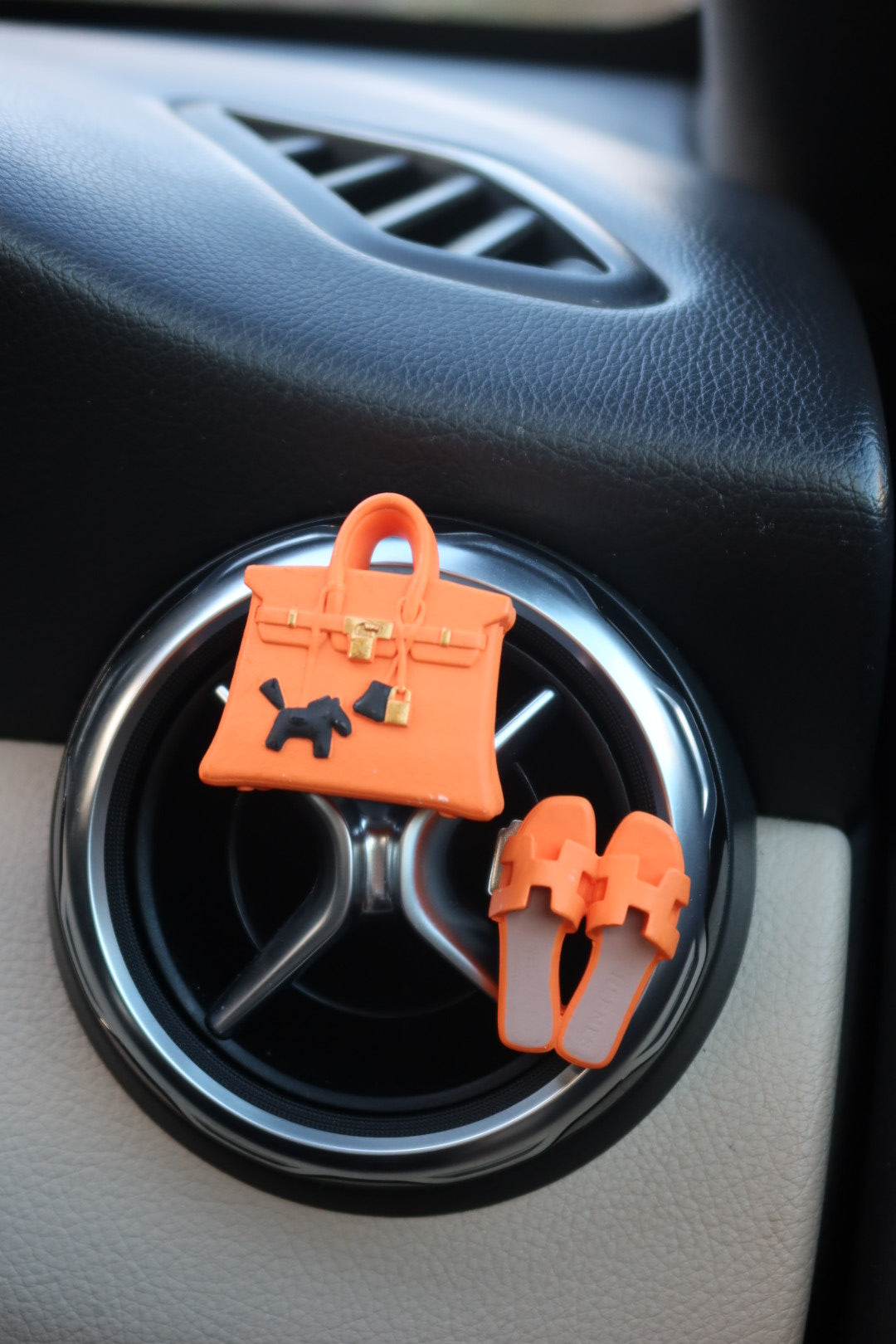 Luxury Inspired Handbag Air Freshener Clip: The Tangerine