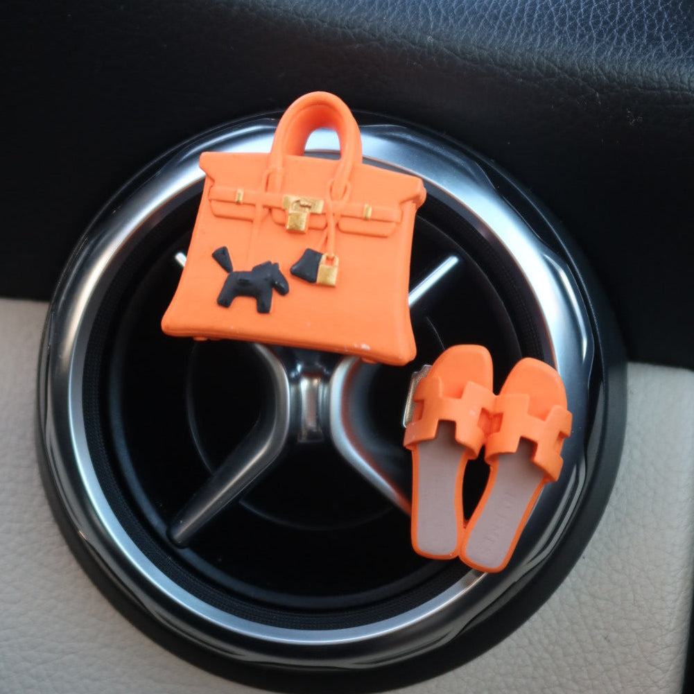 Luxury Inspired Handbag Air Freshener Clip: The Tangerine
