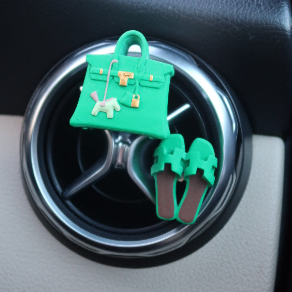 Luxury Inspired Sandal Air Freshener Clip: The Vert