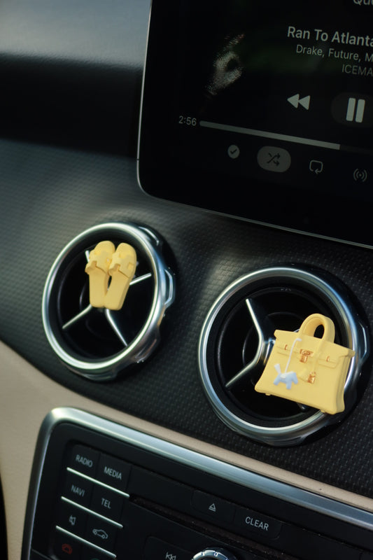 Luxury Inspired Sandal Air Freshener Clip: The Buttercream