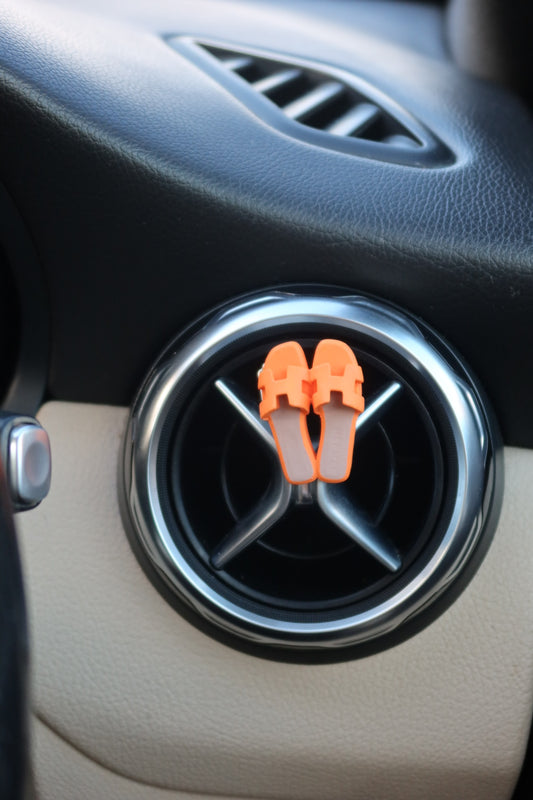 Luxury Inspired Sandal Air Freshener Clip: The Tangerine
