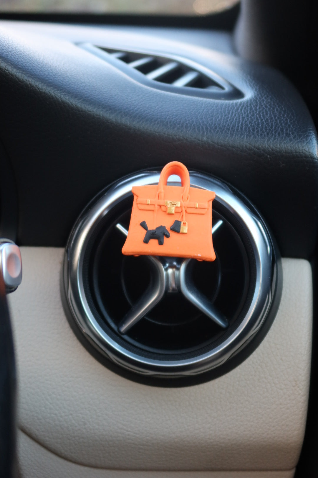 Luxury Inspired Handbag Air Freshener Clip: The Tangerine