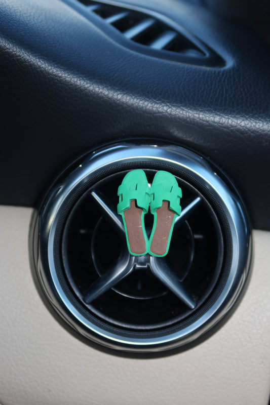 Luxury Inspired Sandal Air Freshener Clip: The Vert